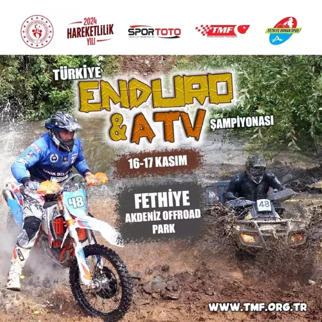 Türkiye Enduro ve ATV Şampiyonası 2024 Son Yarışları Fethiye'de Başlıyor