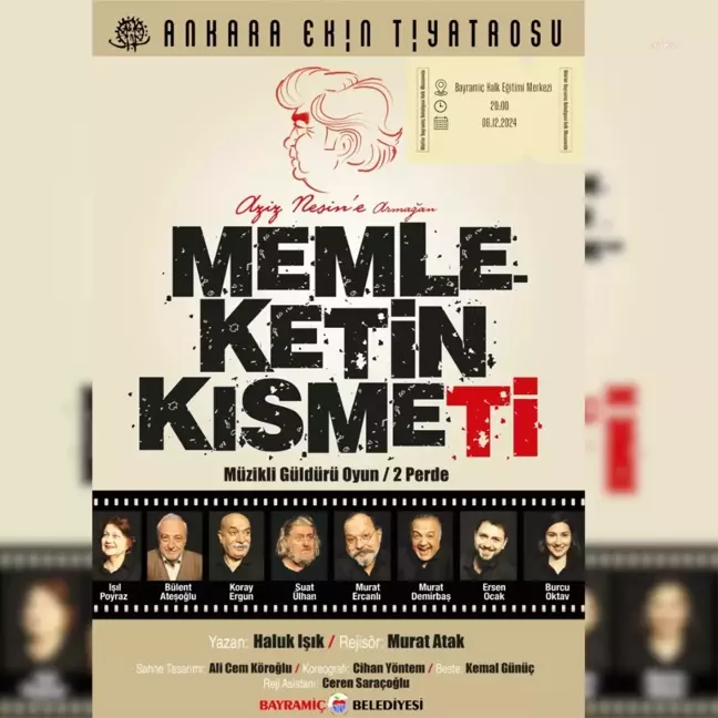 Aziz Nesin Anısına 'Memleketin Kısmeti' Tiyatrosu Bayramiç'te