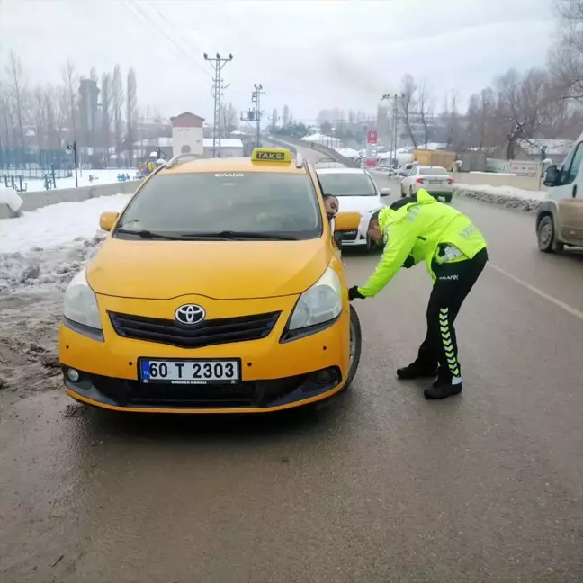 Tokat'ta Kış Lastiği Denetimi Yapıldı