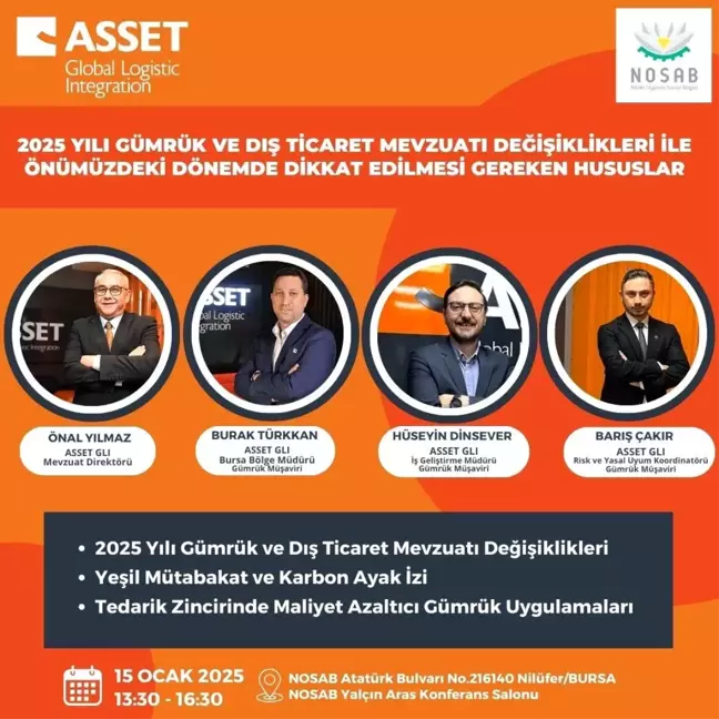 2025 Yılı Gümrük ve Dış Ticaret Mevzuatı Değişiklikleri Konferansı