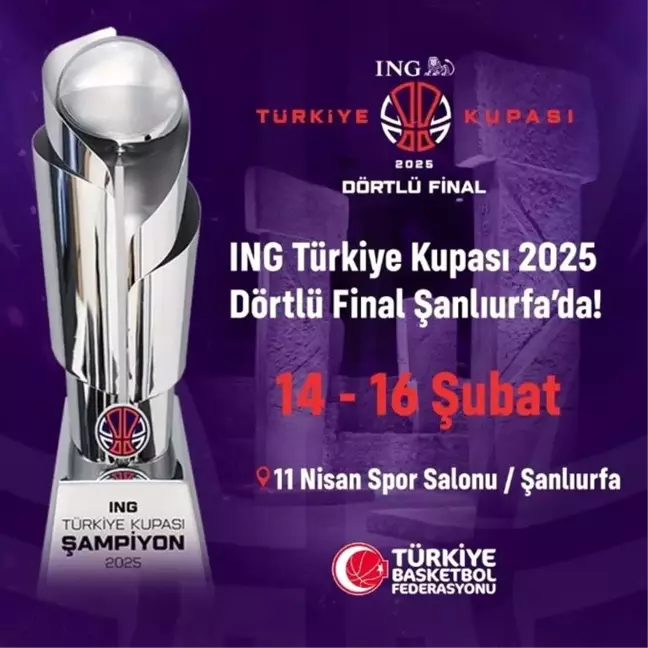 ING Türkiye Kupası Dörtlü Finali Şanlıurfa'da Yapılacak