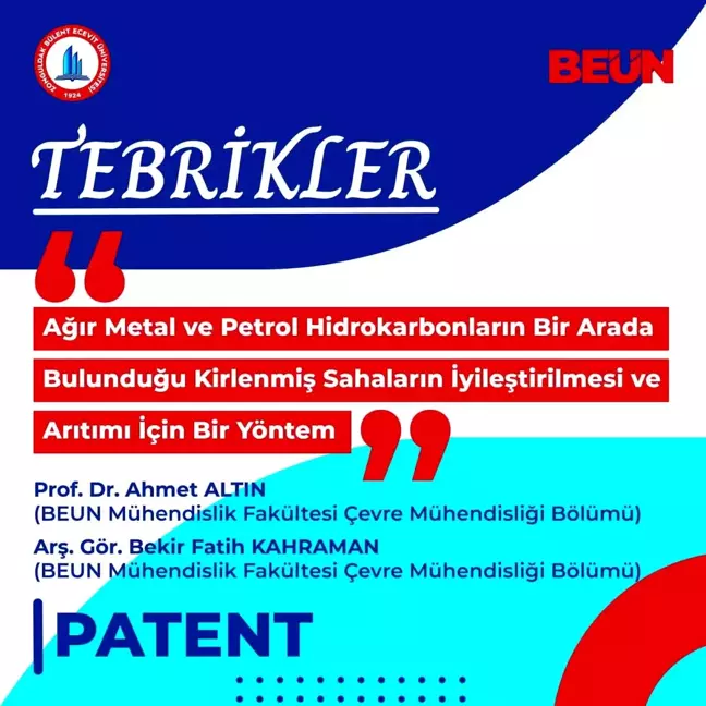 Zonguldak BEUN'dan Çevreye Yenilikçi Çözümler: Patentli Proje