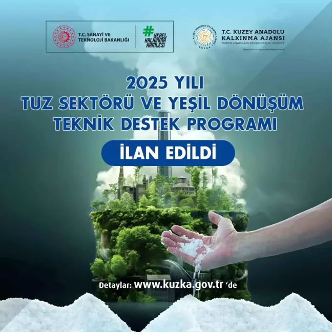 Kuzey Anadolu Kalkınma Ajansı'ndan Tuz Sektörüne 4 Milyon Lira Destek