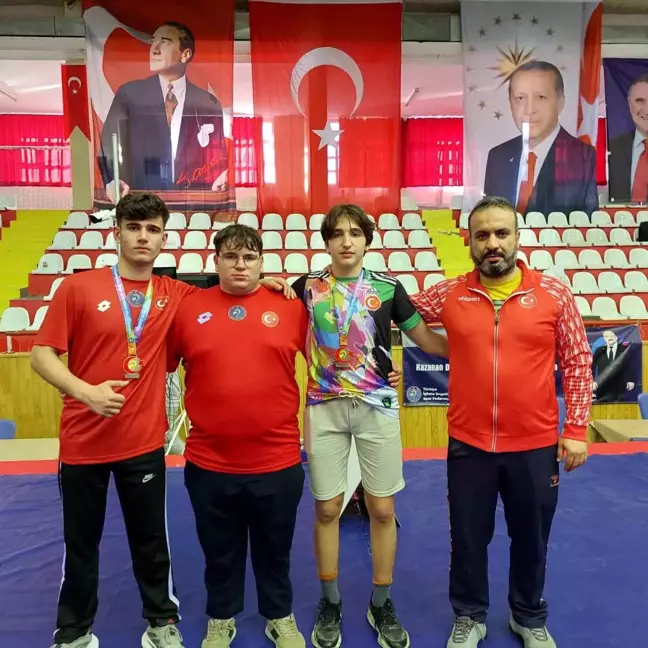 Düzceli Sporcular İşitme Engelli Güreş Şampiyonasında Başarı Elde Etti