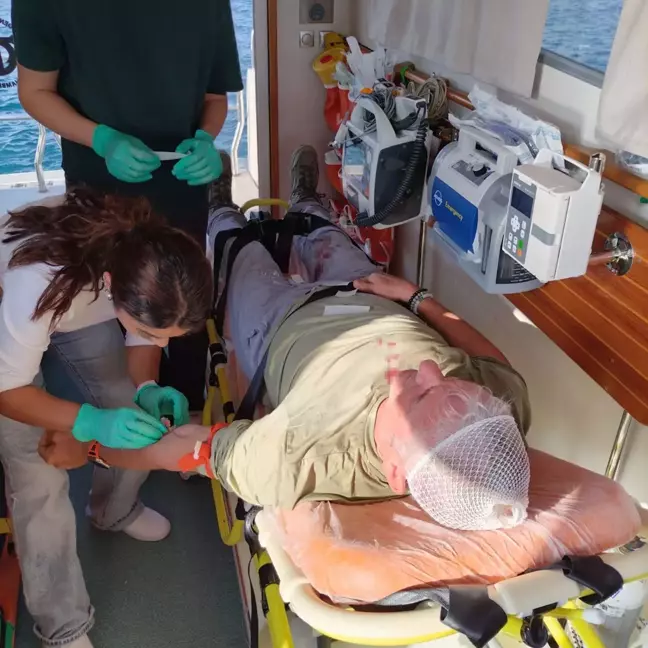 Bodrum'da Alman Turist Yürüyüşte Yaralandı