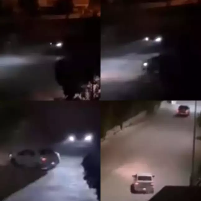Yakalanırlarsa 46'şar bin TL ceza yiyecekler: Okulun bahçesinde drift attılar