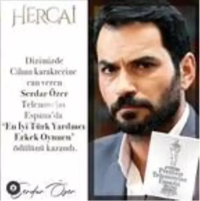 Hercai'nin yıldızı Serdar Özer'e İspanya'dan ödül