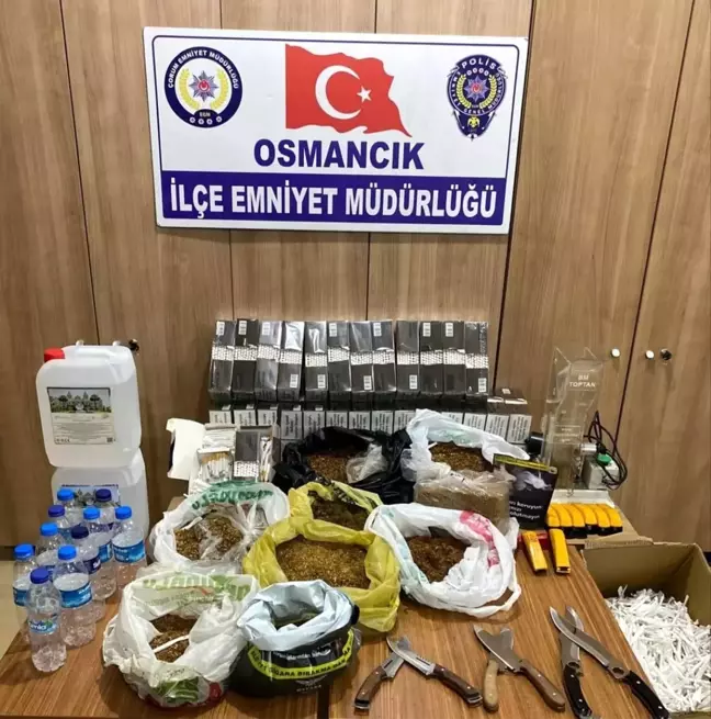 Osmancık'ta Tütün Kaçakçılığı Operasyonu: 8 Bin 600 Makaron Ele Geçirildi