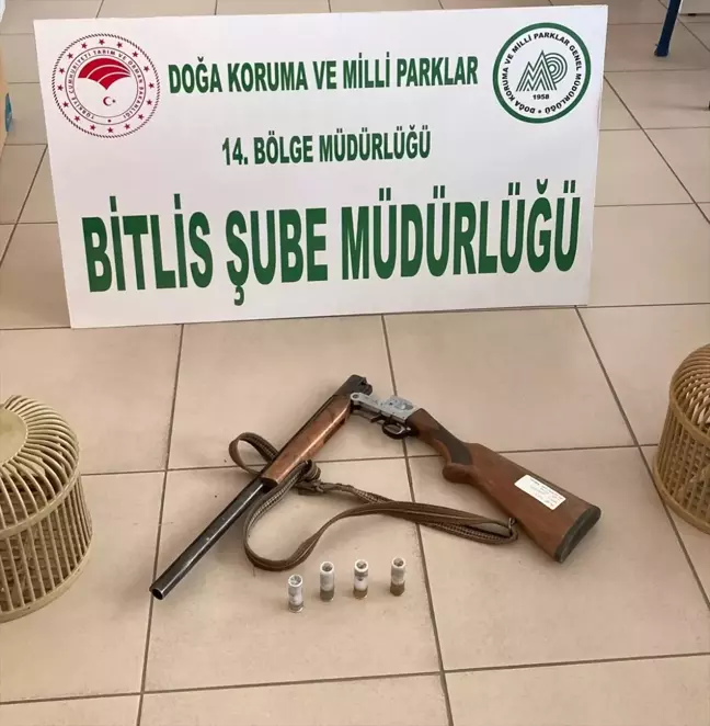 Bitlis'te 2 keklik ve av malzemeleriyle yakalanan kişiye 36 bin 412 lira ceza