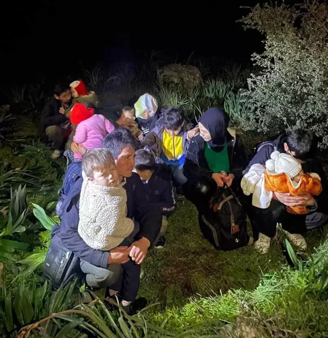 Muğla'da Düzensiz Göçmenler ve Kaçakçı Yakalandı