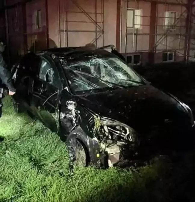 Tekirdağ'da Takla Atan Otomobilde 1 Yaralı