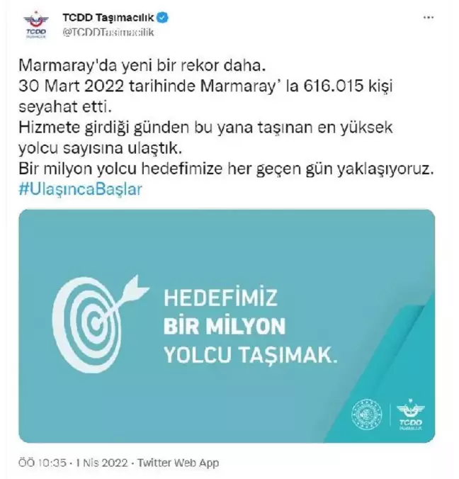 Marmaray'da günlük yolcu rekoru
