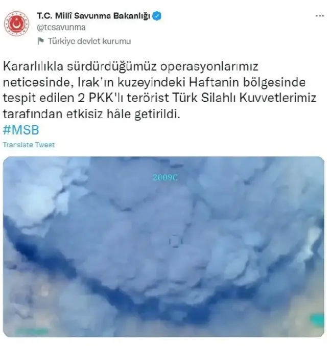 Son dakika gündem: MSB: 2 PKK'lı terörist etkisiz hale getirildi