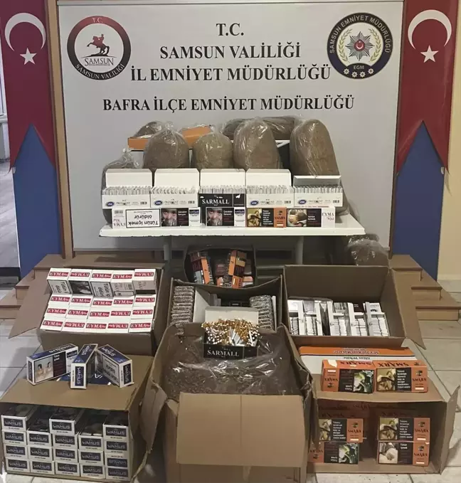 Samsun Bafra'da Sigara Kaçakçılığı Operasyonu: 1 Gözaltı