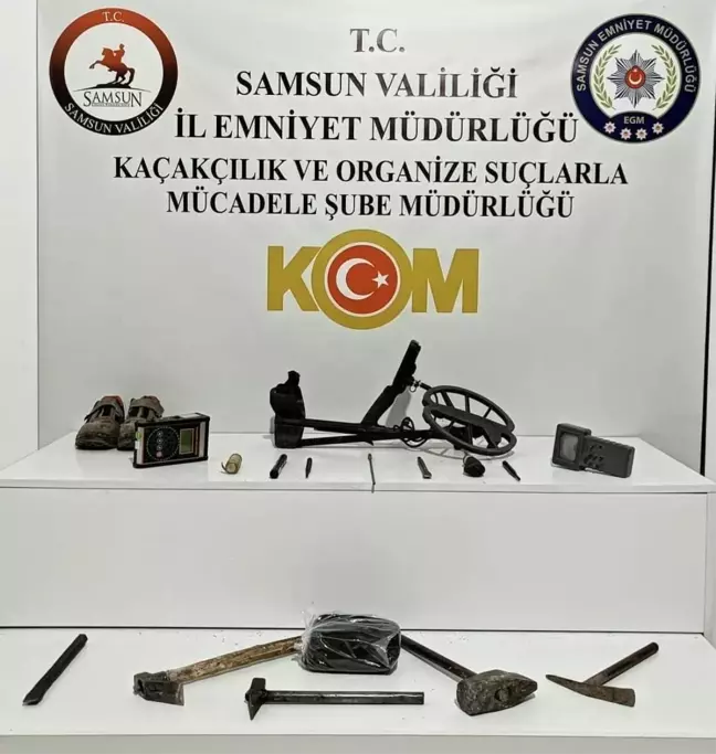 Samsun'da Define Arama Malzemeleriyle Yakalanan 2 Kişi Hakkında İşlem Yapıldı