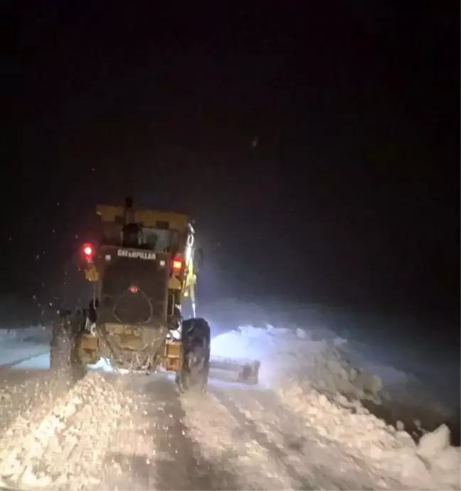 Muş'ta Kar Yağışı Nedeniyle Kapanan Yollar Yeniden Ulaşıma Açıldı