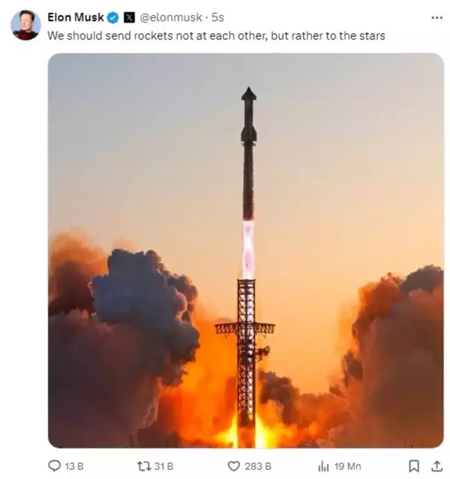 Elon Musk: Roketleri Yıldızlara Göndermeliyiz
