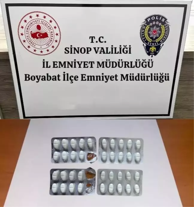 Boyabat'ta Uyuşturucu Operasyonu: 37 Adet Sentetik Ecza Ele Geçirildi