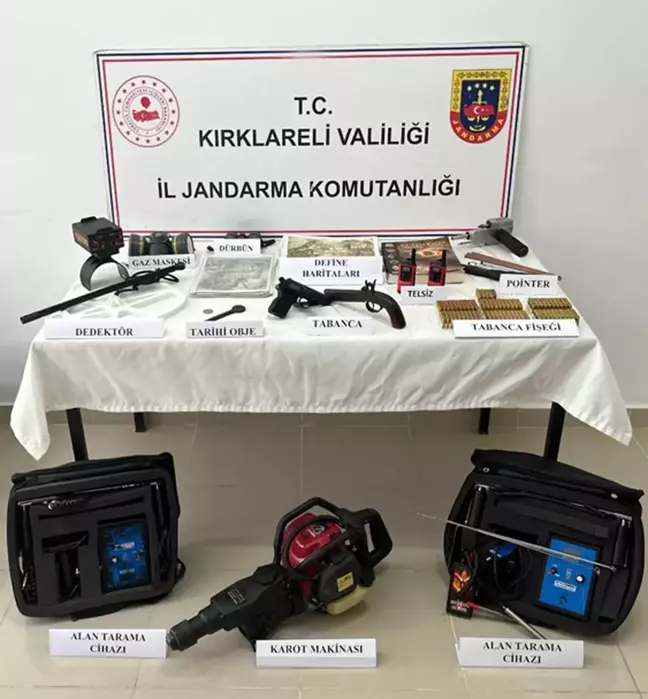 Kırklareli'nde Define Arayan 14 Kişi Yakalandı
