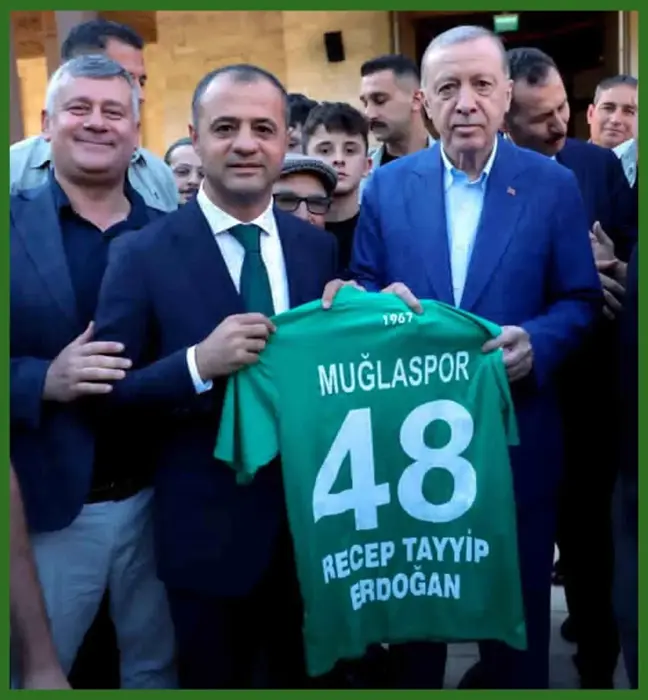 Muğlaspor Kulüp Başkanı Kıyanç'tan Cumhurbaşkanı Erdoğan'a Ziyaret