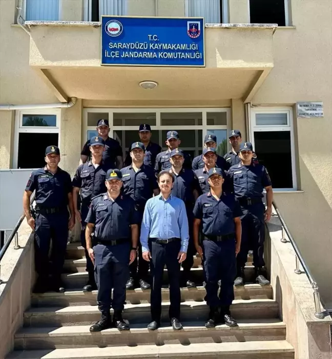 Sinop Vali Yardımcısı Saraydüzü İlçe Jandarma Komutanlığını Ziyaret Etti