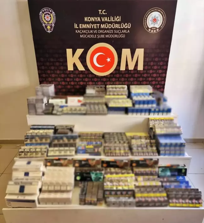 Konya'da Kaçakçılık Operasyonu: Sahte Bandrollü Makaron ve Kaçak Elektronik Cihazlar Ele Geçirildi