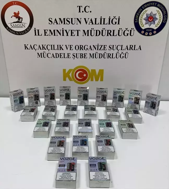 Samsun'da Yılbaşı Öncesi Kaçak Elektronik Sigara Denetimi: 25 Adet Ele Geçirildi