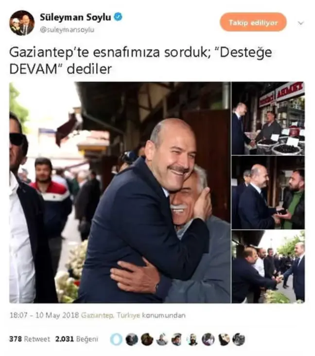 İçişleri Bakanı Soylu'dan Gaziantep'te
