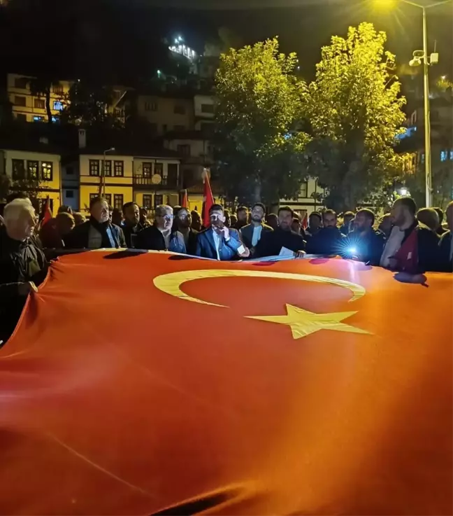 Göynük'te Filistin'e destek yürüyüşü düzenlendi