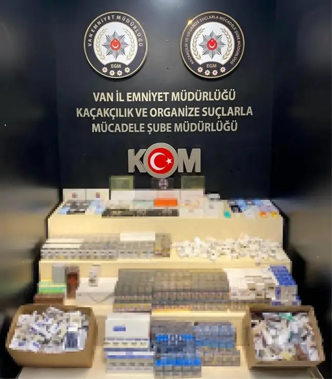 Van'da yapılan operasyonda gümrük kaçağı malzemeler ele geçirildi
