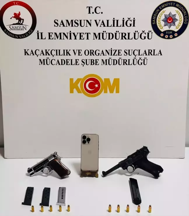 Samsun Bafra'da Kaçak Silah Operasyonu: 1 Gözaltı