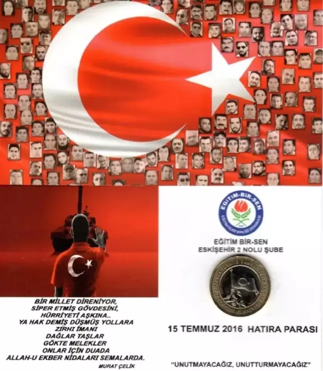 Üyelerine, '15 Temmuz Şehitleri ve Gazileri Anısına' Bastırılan Hatıra Paraları Dağıttılar