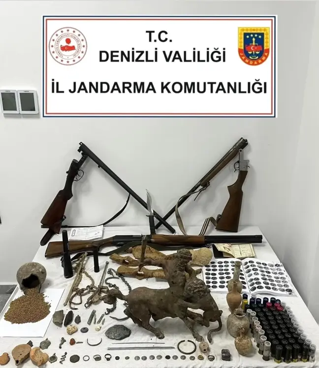 Denizli'de Kültür ve Tabiat Varlığı Kaçakçılığına Operasyon