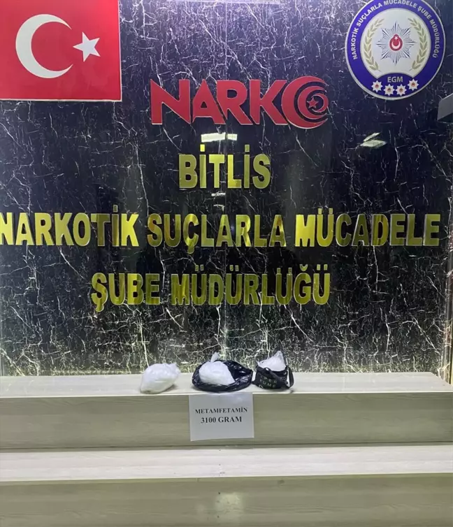 Tatvan'da 3 Kilo Sentetik Uyuşturucu Ele Geçirildi