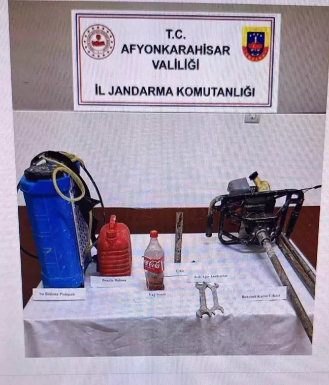 Afyonkarahisar'da Kaçak Kazı Yapan Şahıs Suçüstü Yakalandı