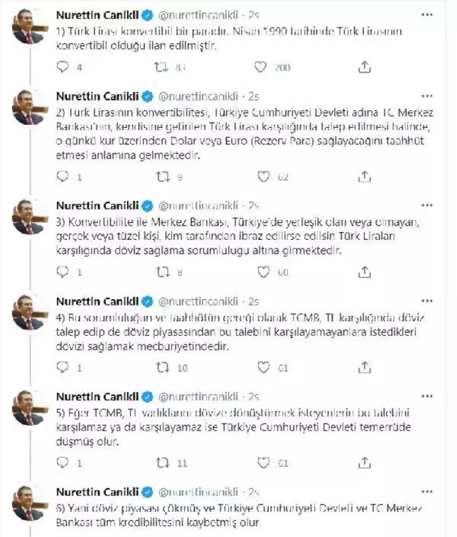 AK Parti'li Canikli'den 'rezerv' açıklamalarına tepki