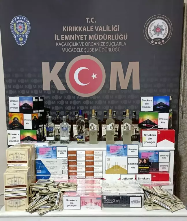 Kırıkkale'de Kaçak Tütün ve Alkol Operasyonu: 4 Şüpheli Yakalandı