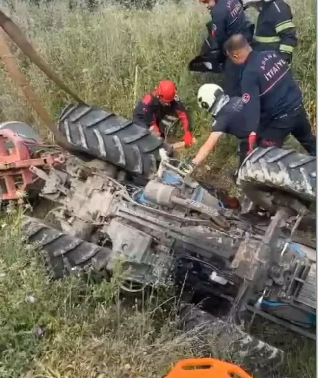 Adana'da Traktör Devrildi: 1 Ölü