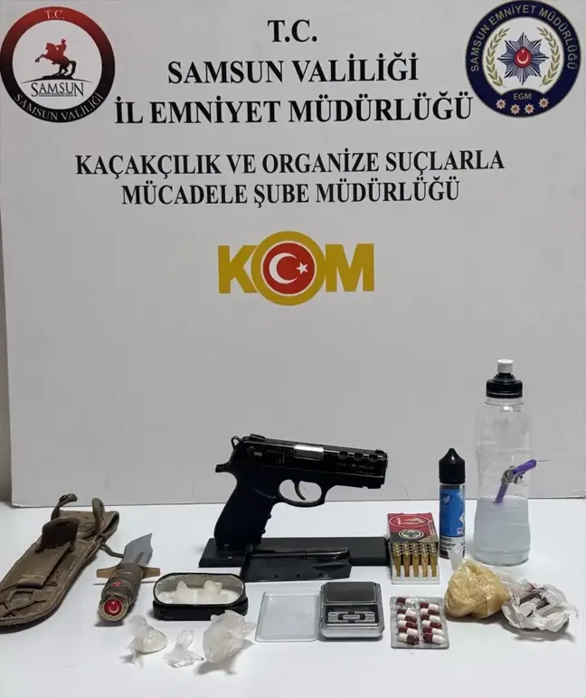 Samsun'da Operasyon: Ruhsatsız Silah ve Uyuşturucu Ele Geçirildi
