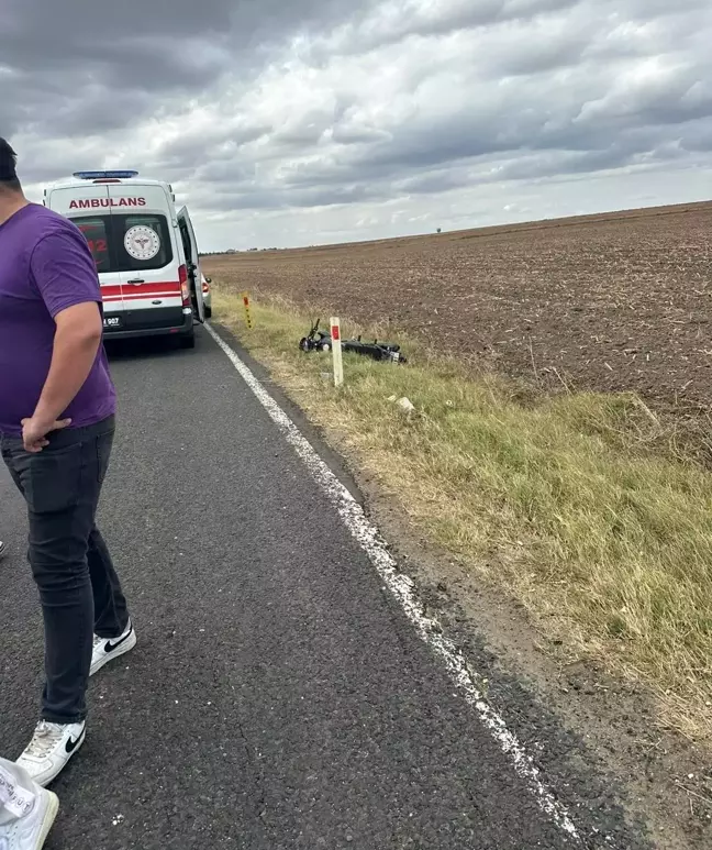 Tekirdağ'da Ehliyetsiz Motosiklet Sürücüsü Kaza Geçirdi