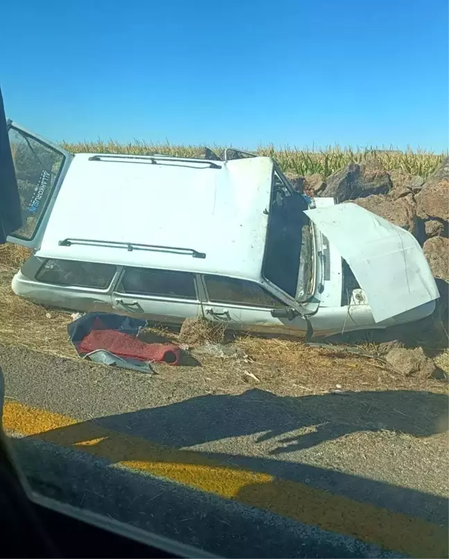 Diyarbakır'da Takla Atan Otomobil Kazasında 1 Ölü, 2 Yaralı