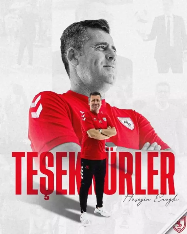 Samsunspor Teknik Direktörü Hüseyin Eroğlu ile Yollarını Ayırdı