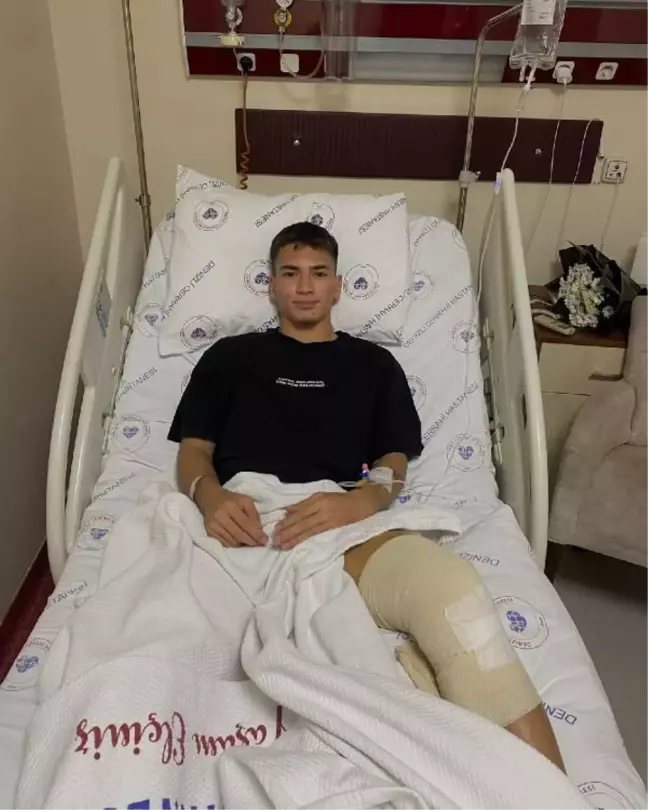 Denizlispor'un genç futbolcusu Kemal Çetinkaya menisküs ameliyatı oldu