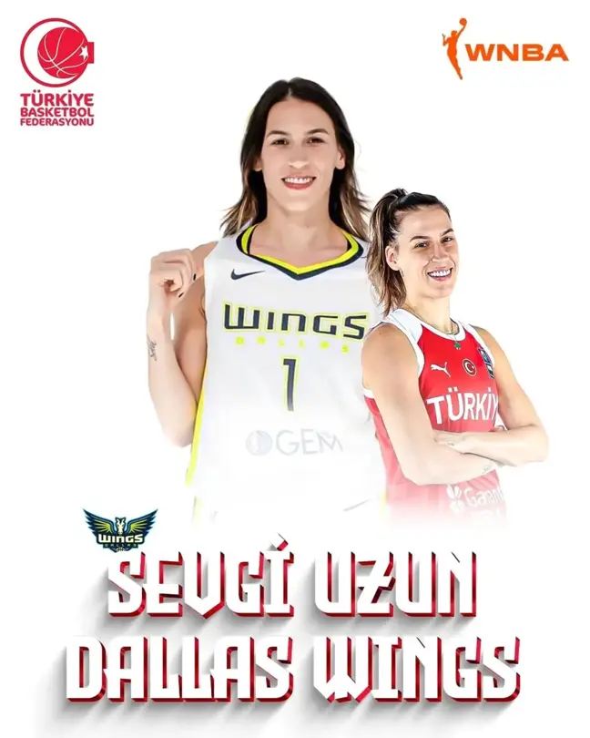 Sevgi Uzun, WNBA'de Dallas Wings'te oynayacak