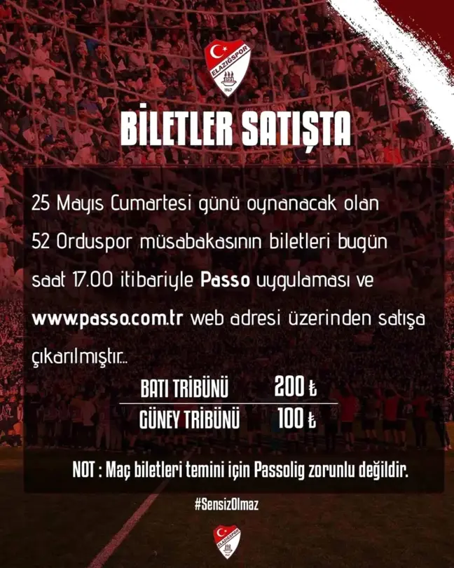 TFF 3. Lig Play-Off Final Maçı Biletleri Satışa Çıktı