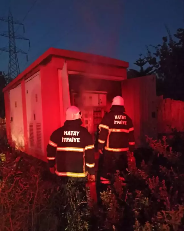 Hatay'ın Payas ilçesinde trafoda çıkan yangın söndürüldü