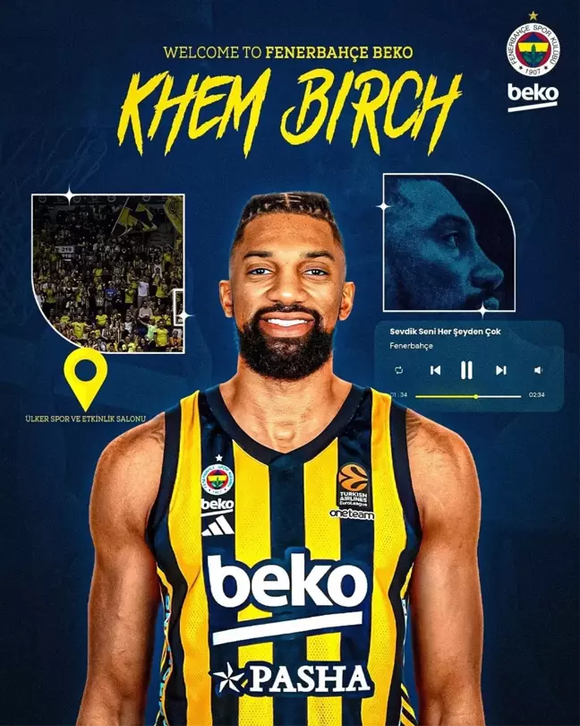 Fenerbahçe Beko, Khem Birch ile anlaştı