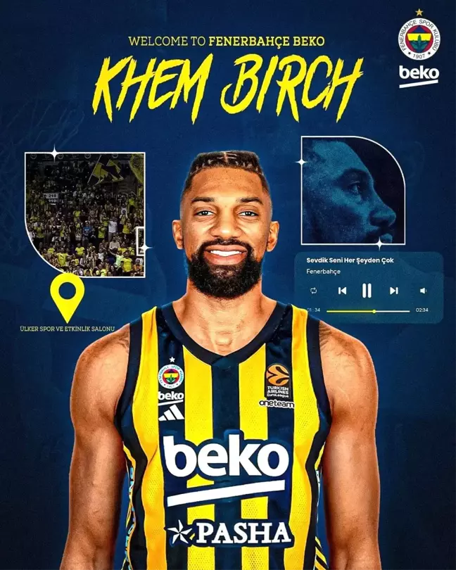 Fenerbahçe Beko, Kanadalı pivot Khem Birch'i transfer etti