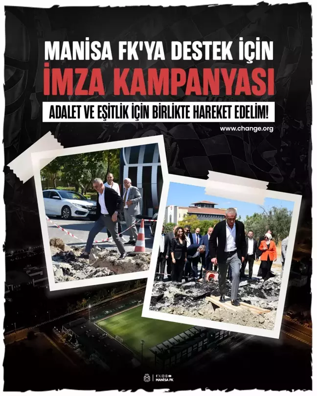 Manisa Futbol Kulübü, tesislerle ilgili imza kampanyası başlattı