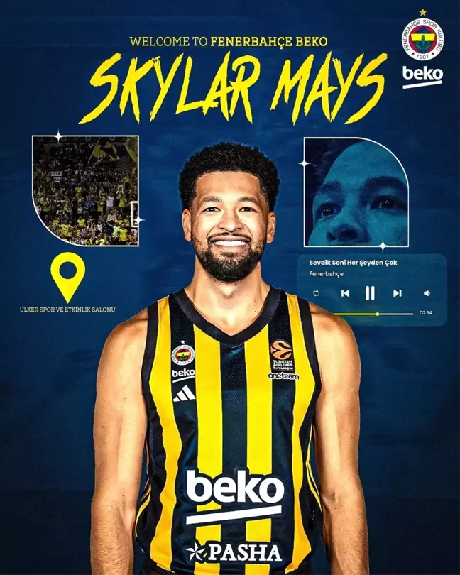 Fenerbahçe Beko, Skylar Mays ile Sözleşme İmzaladı